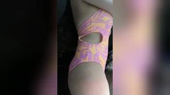 video of bathing suit tit drop