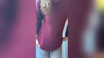 video of she has really nice sweater meat
