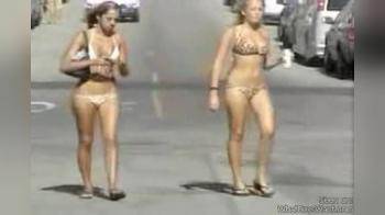 video of 2 beach chicks