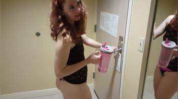 video of Daring Slutty Redhead Erica Is An Exhibitionist Marriott Hotel