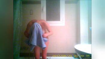 video of Sister in law caught out of the shower