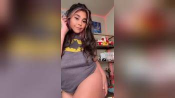 video of batwoman tits pop out of her t-shirt