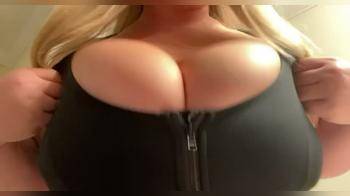 video of five pounds of tits in a two pound bra