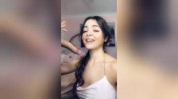 video of nice brunette and big cock