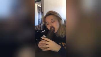 video of blonde sucking biggest black dick