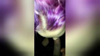video of purple haired cum eater