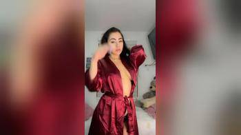 video of She dances and reveals her tits