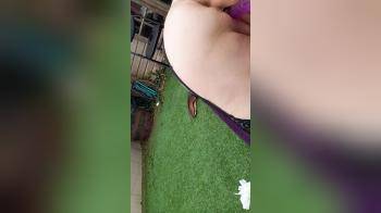 video of Mum getting toy fucked in the garden