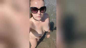 video of Splashing In the Water At a Nude Beach