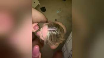 video of Pretty girl taking a double facial