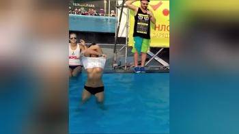 video of Wet t-shirt contests are best without the shirts