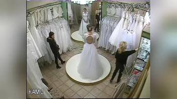 video of Bride Caught trying on dresses 2