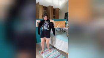 video of dancing naked in her room