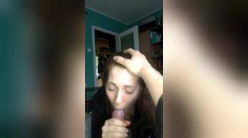video of Amateur auburn hair sucks