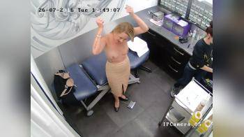 video of Office lady getting boob pierced