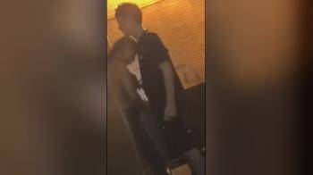 video of Caught guy an Latino girl outside