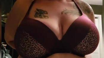 video of taking off her bra