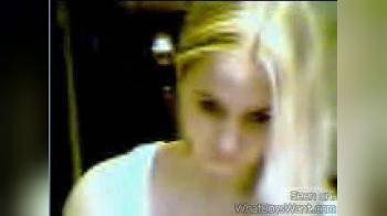 video of Hot blonde on webcam, LQ
