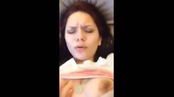video of gf trying to stay quiet while fucking