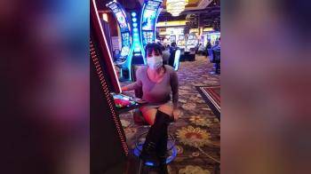 video of flashing her pussy in a casino hoping to win the jackpot