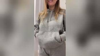 video of Thick blonde showing off her big juicy melons