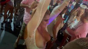 video of Party girl having a good time