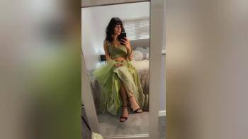 video of pretty in green dress