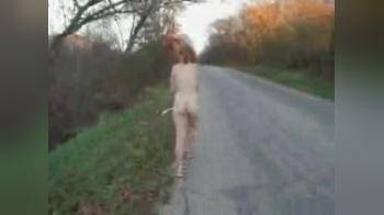 video of Nude by the side of the road