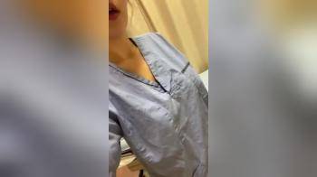 video of Nurse Showing Off Incredible Tits And Huge Hard Nipples