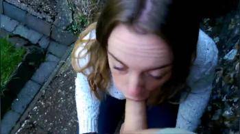 video of milf gives blowjob outside church