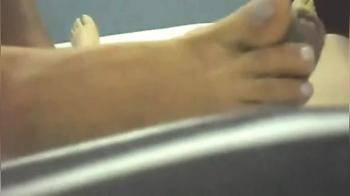 video of Brazilian Footjob Inexperienced Yellow-Haired Feet Beautiful