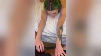 video of green hair cucks boyfriend with black