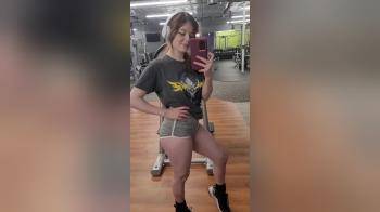video of Perfect little gym hottie