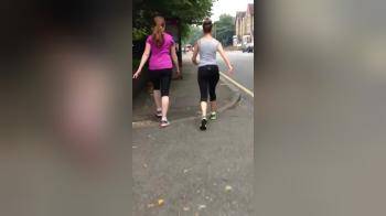 video of 2 asses in spandex