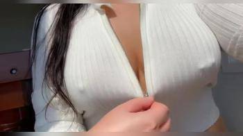 video of Pierced nipple titty drop