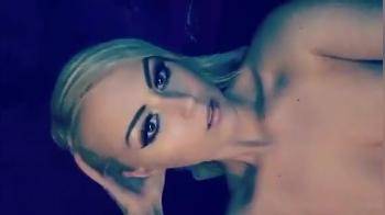 video of blonde with cute boobies