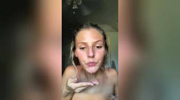 video of sexy blonde fingering ass
