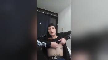 video of shows a boob with no intention