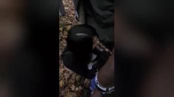 video of Latina fucked by bbc in the forest against a tree