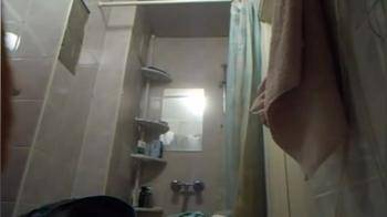 video of Small tits shower hidden cam