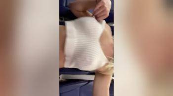 video of Stunning Woman Violates Airline Dress Code then Bates in the Rest Room
