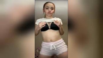 video of cute teen in shorts