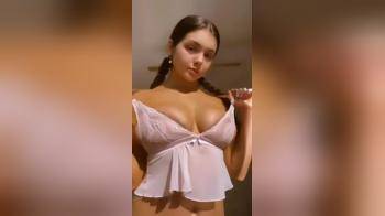 video of nice titties in lingerie
