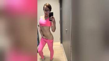 video of Dressing room fun in pink