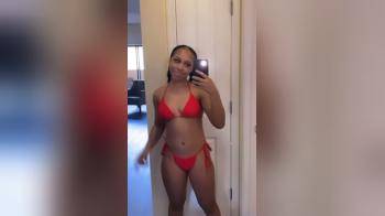video of Gorgeous ebony goddess in bikini