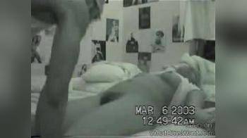 video of Penn State Dorm room ebony couple 3