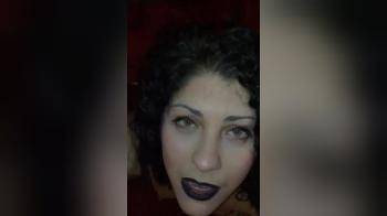 video of Gothic MILF received facial