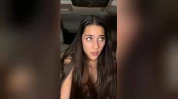video of Dark haired girl has sex in car