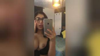 video of Cute girl in glasses