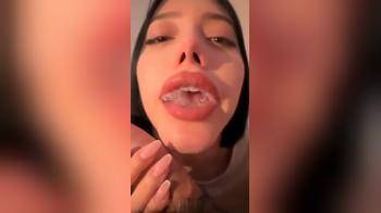 video of braces girl sloppy bj